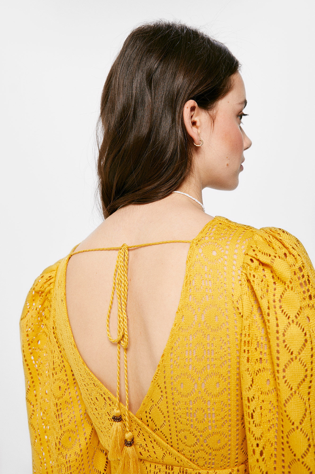 Springfield Playera Crochet estampado