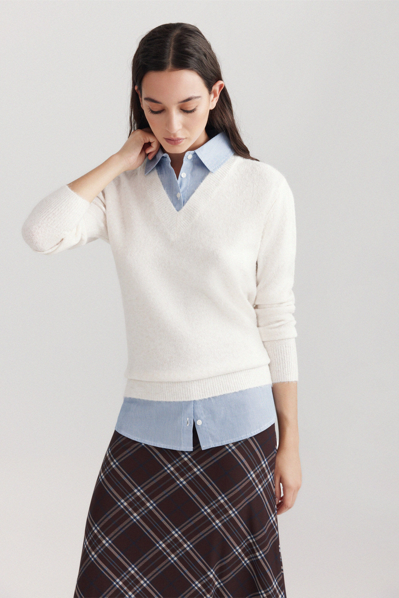 Springfield Su&eacute;ter cuello redondo blanco