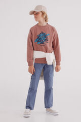 Springfield Sudadera arbol niño rosa