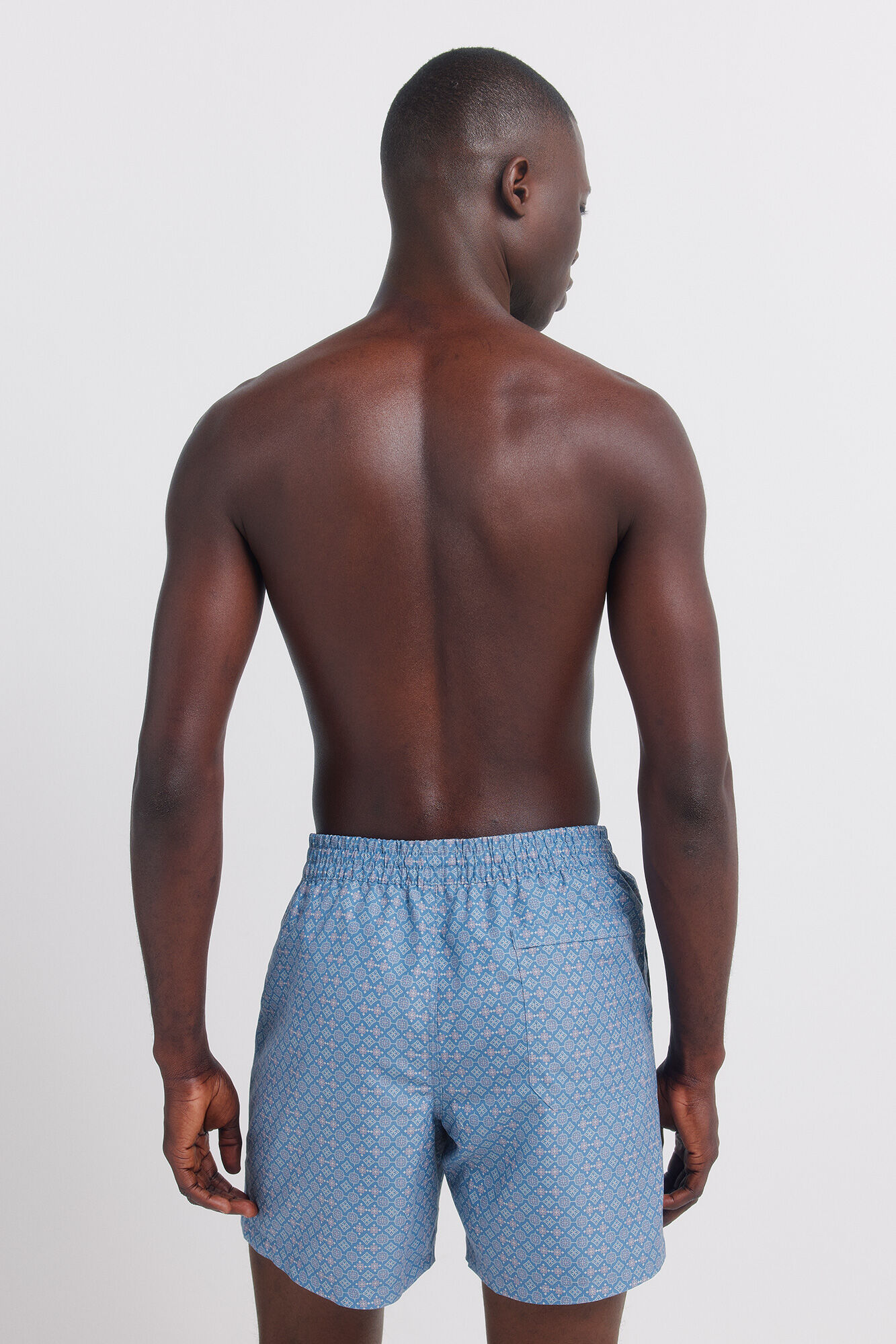 Springfield Traje de ba&ntilde;o estampado de mosaico azul