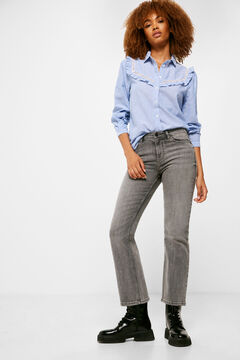 Springfield Jeans Kick Flare Lavado Sostenible gris
