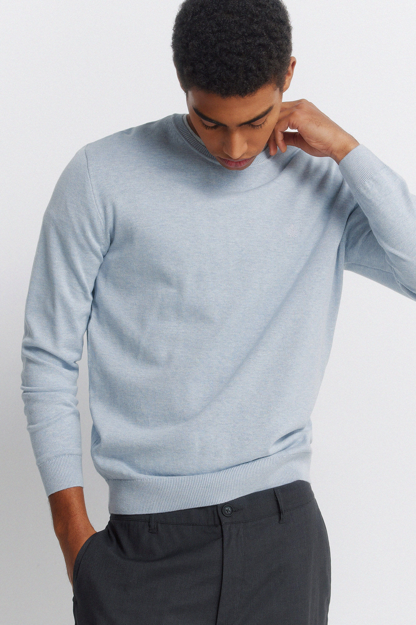 Springfield Su&eacute;ter b&aacute;sico con logo Springfield azul indigo