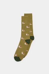 Springfield Calcetín perros corgy kaki