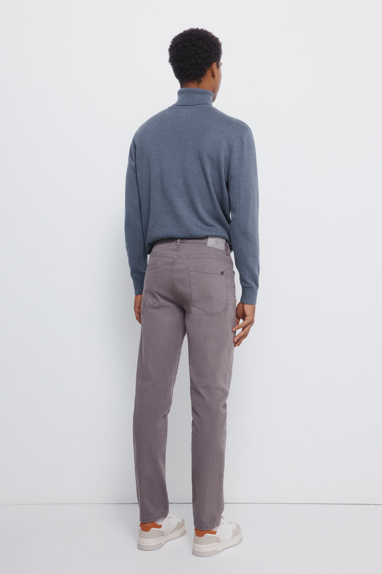 Springfield Pantal&oacute;n slim fit de 5 bolsillo gris