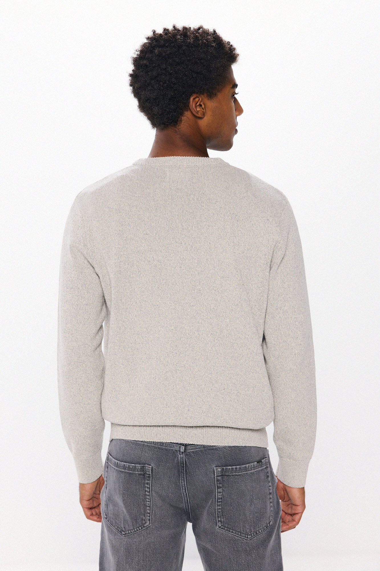 Springfield Su&eacute;ter liso torzal gris