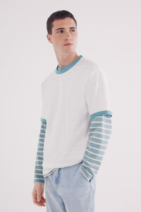 Springfield Playera contraste marfil