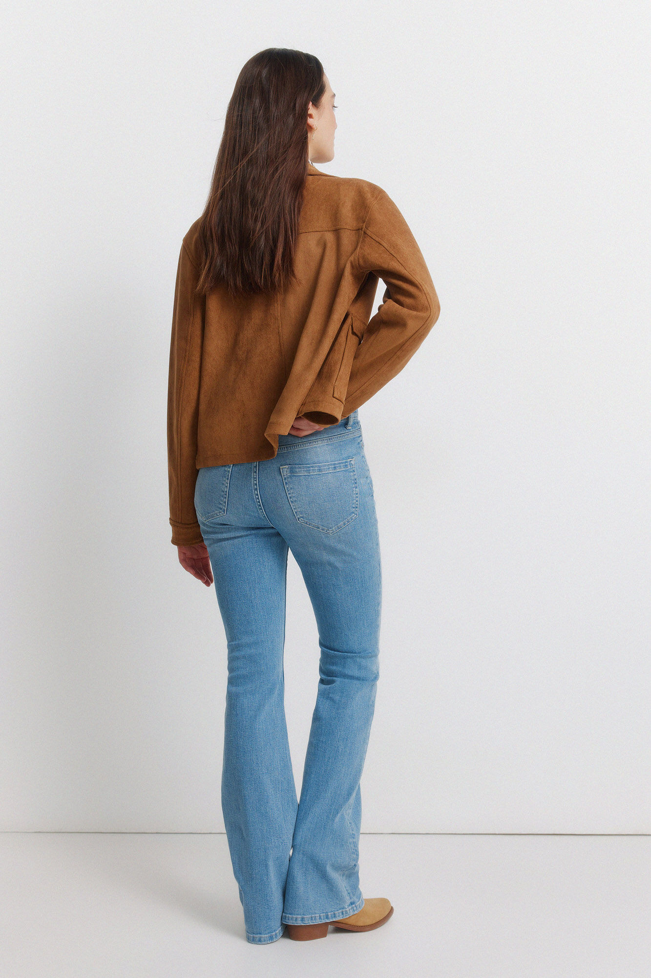 Springfield Jeans de corte bota azul