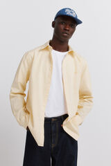 Springfield Camisa ligera de micro rayas amarillo