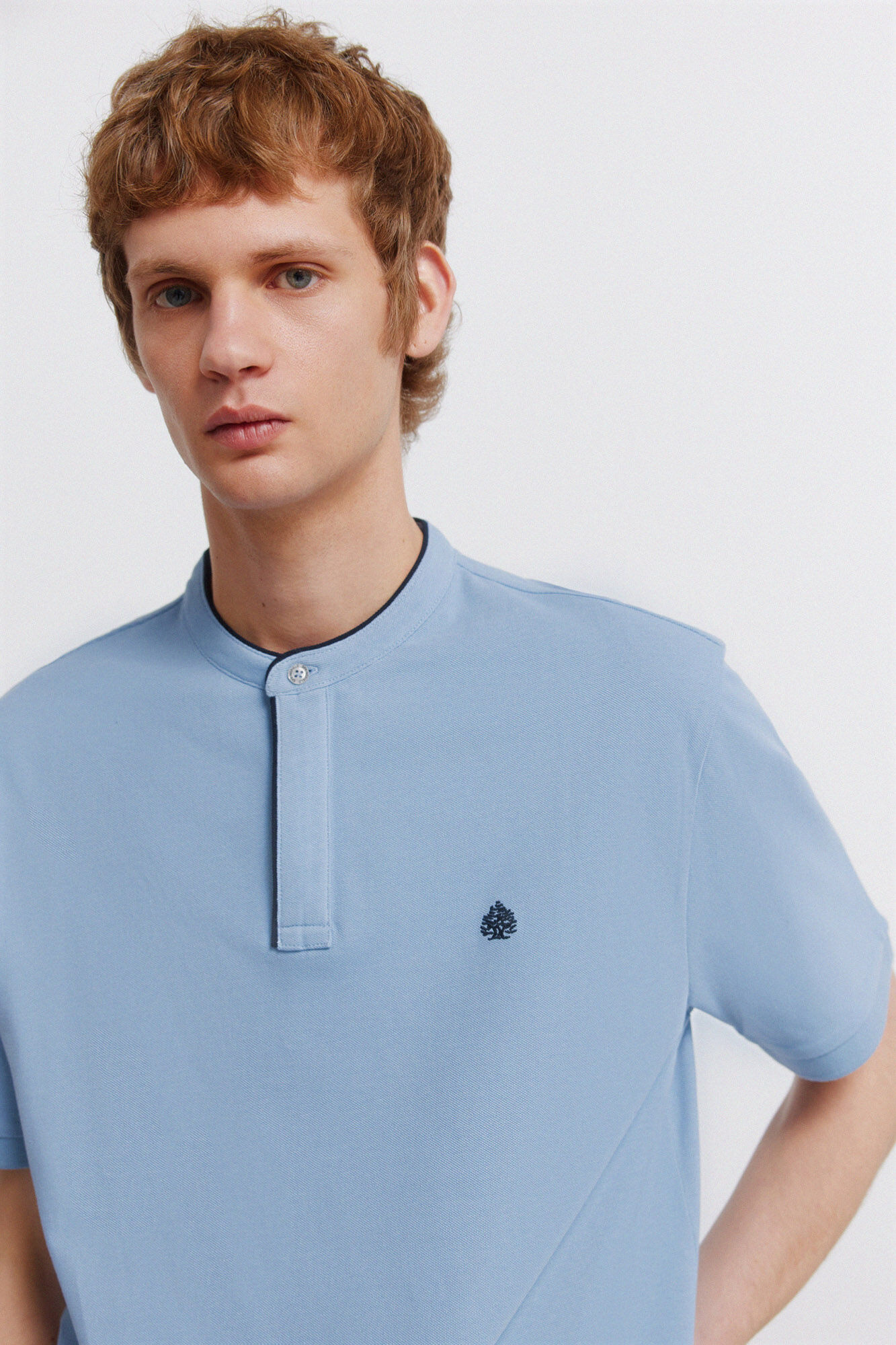 Springfield Polo de piqu&eacute; cuello mao slim fit