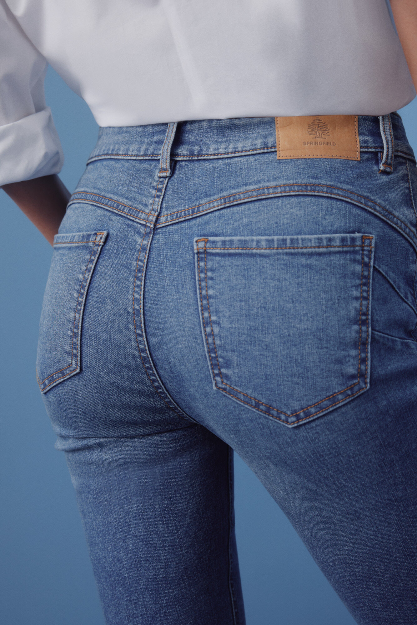 Springfield Jeans push up azul