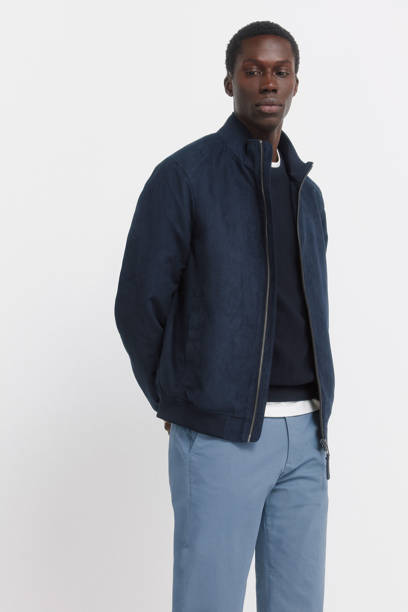 Springfield Pantal&oacute;n microestampado slim fit azul