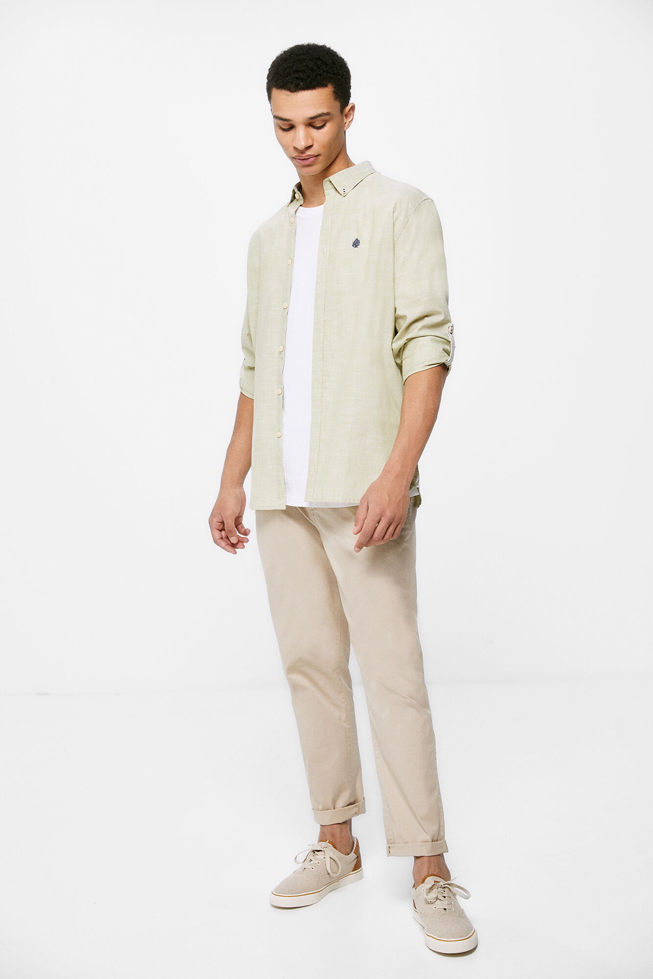 Springfield Camisa ligera color verde