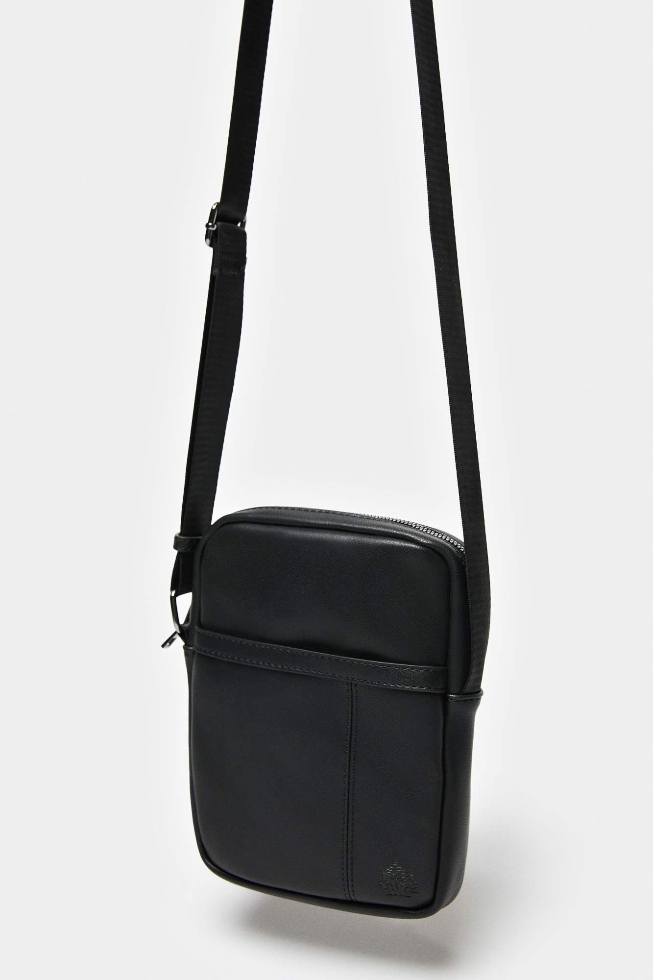 Springfield Bolso peque&ntilde;o cruzado efecto piel negro