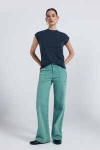 Springfield Jeans culotte tachuelas