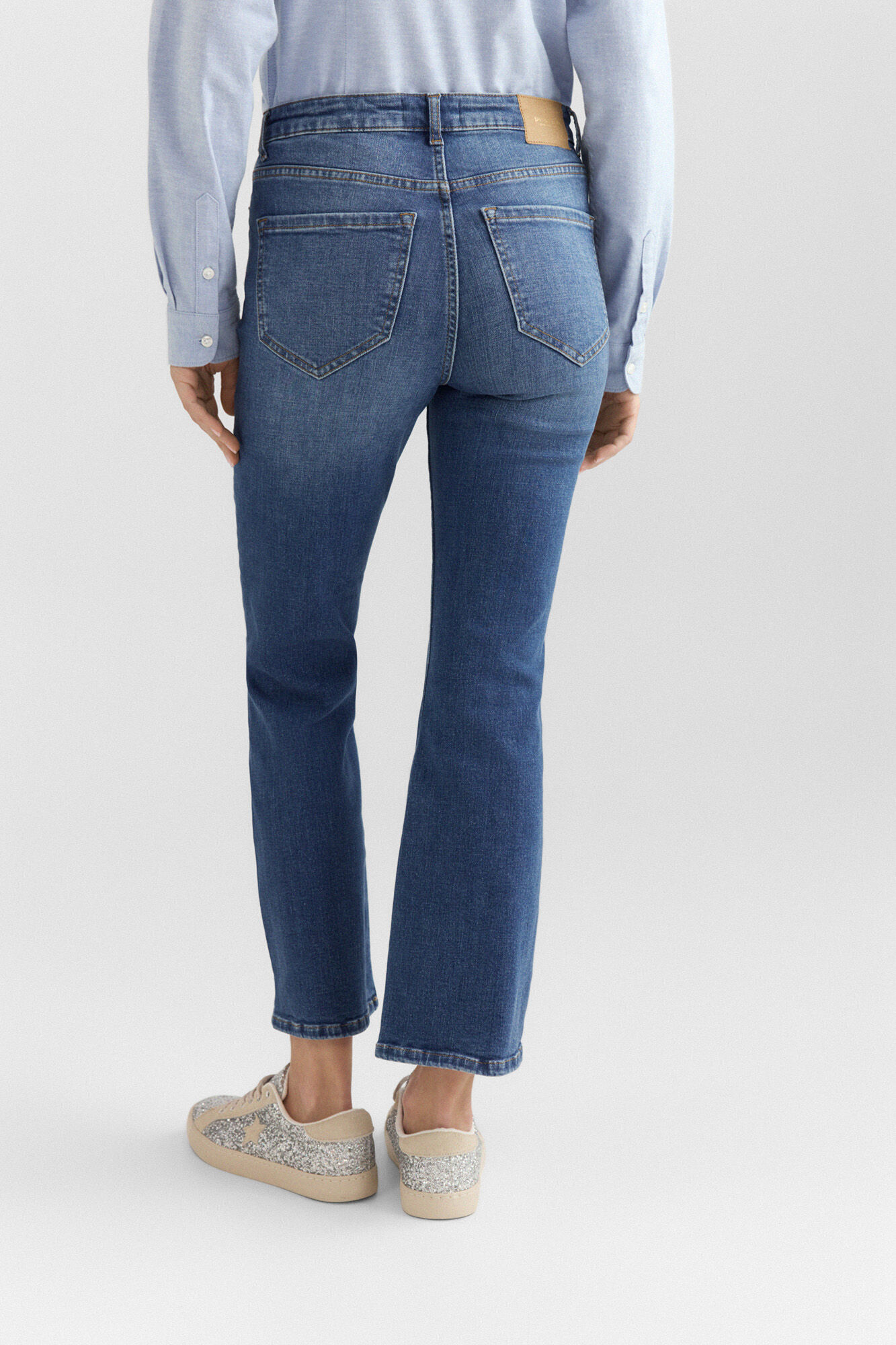 Springfield Jeans kick flare azul