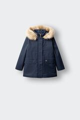 Springfield Kids Parka con broche para ni&ntilde;a azul mezcla