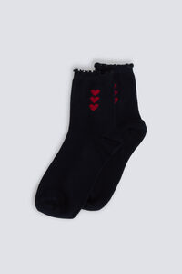 Springfield Calcet&iacute;n largo de corazones