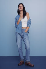 Springfield Jeans mom azul