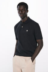 Springfield Polo piqué básico regular fit negro