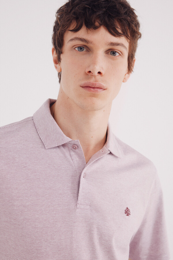 Springfield Polo jersey microraya púrpura