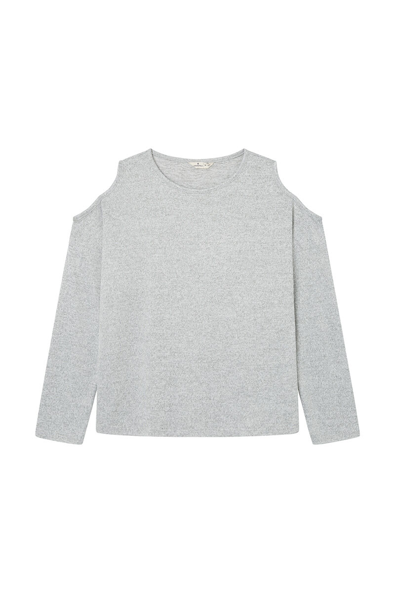 Springfield Playera escote hombros gris