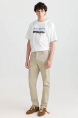 Springfield Pantal&oacute;n de 5 bolsillos slim lavado caf&eacute;