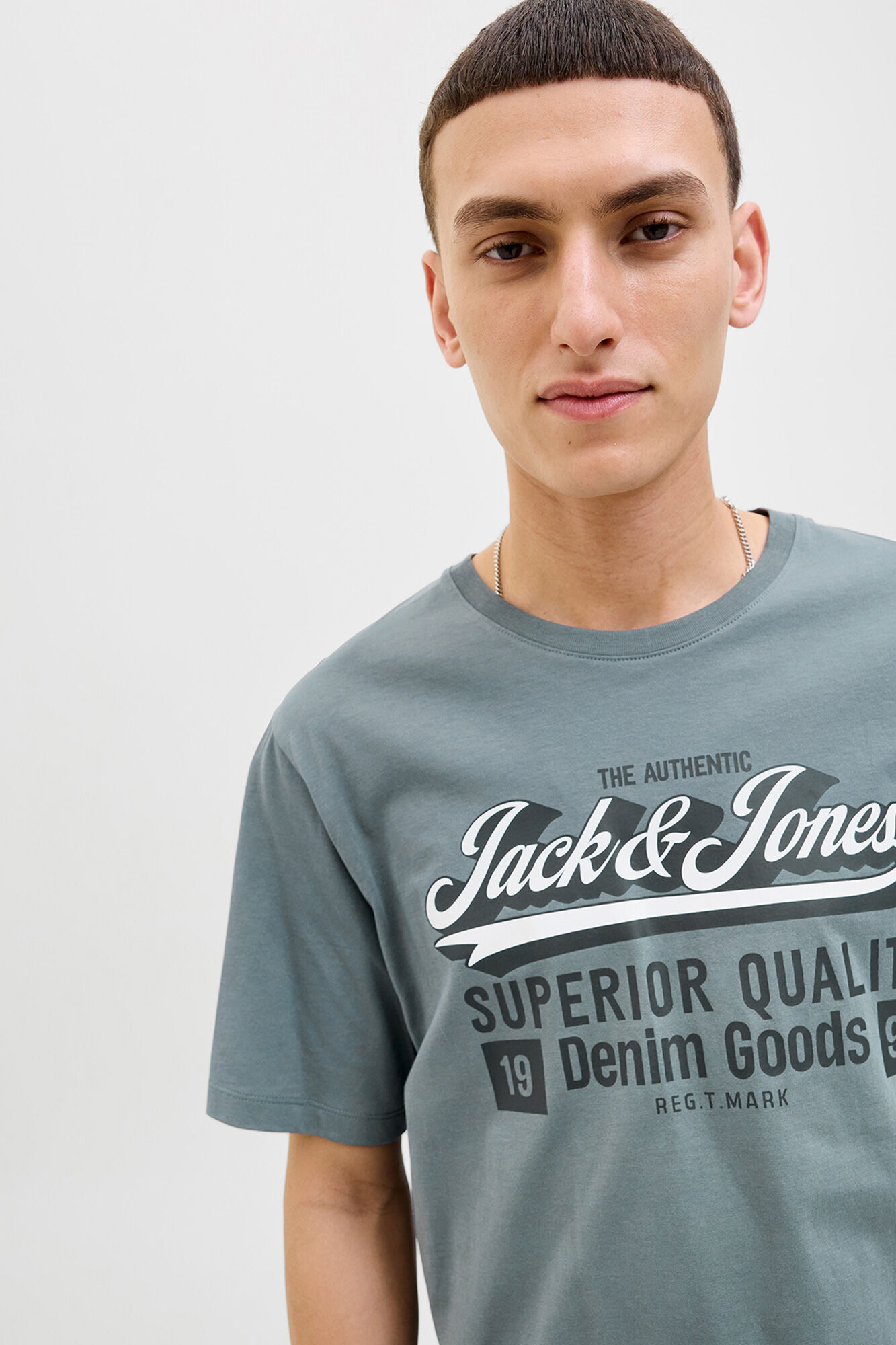 Jack & Jones Playera con logo grande