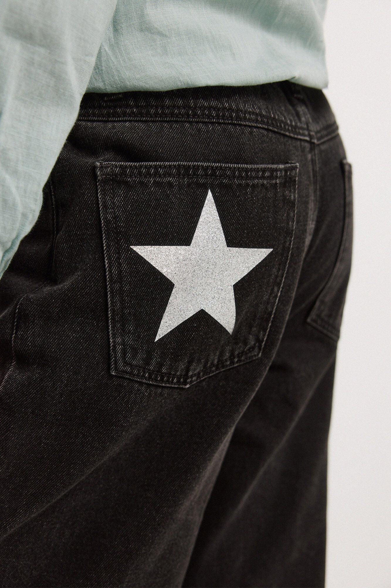 Springfield Kids Jeans de pierna ancha para ni&ntilde;a gris