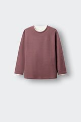 Springfield Kids Playera manga larga b&aacute;sica para ni&ntilde;o p&uacute;rpura