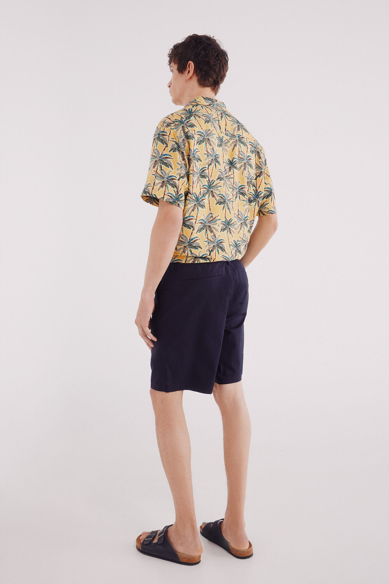 Springfield Bermuda popel&iacute;n comfort fit azul