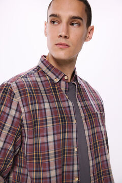 Springfield Camisa franela cuadros rojo