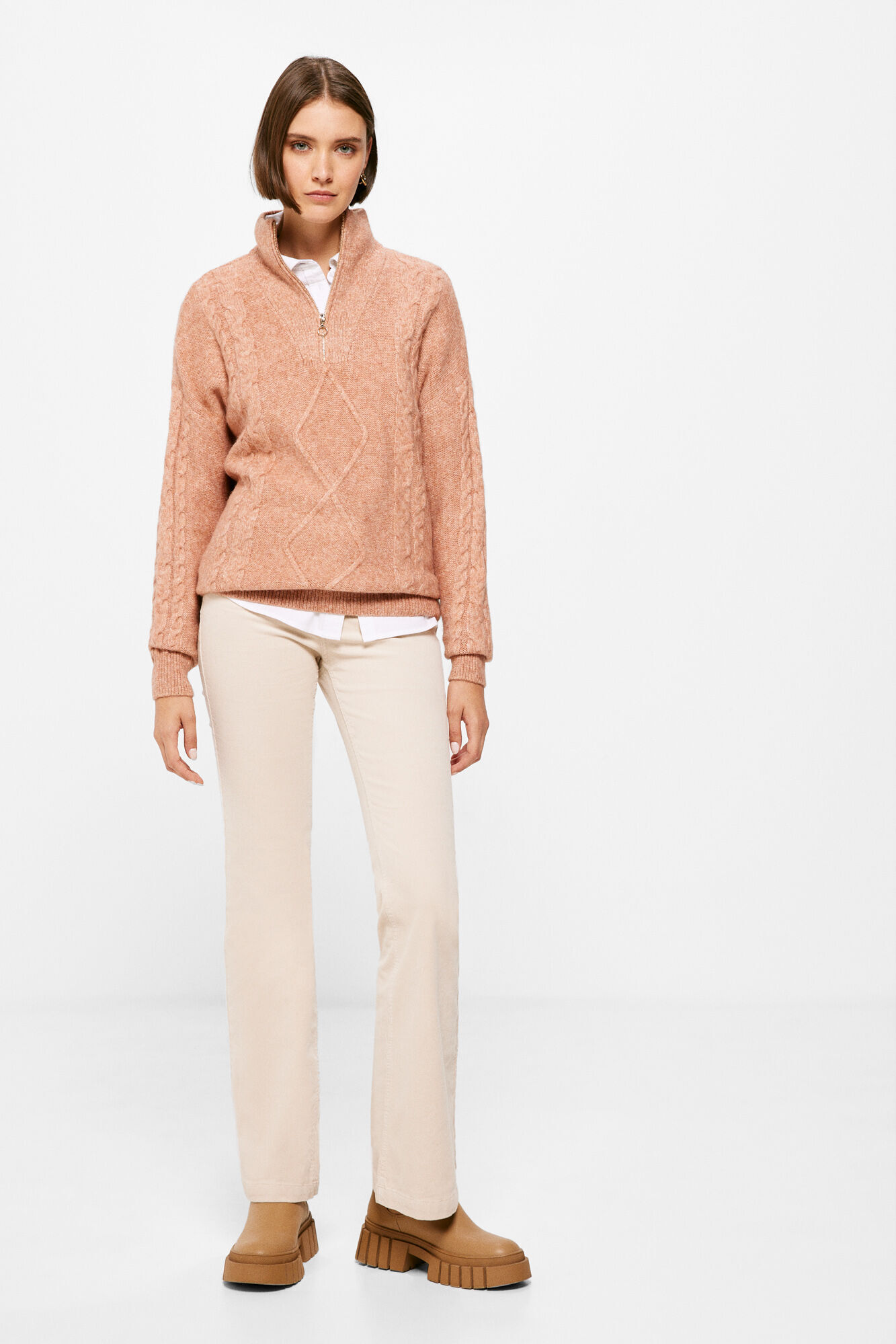 Springfield Pantal&oacute;n Pana Color caf&eacute;