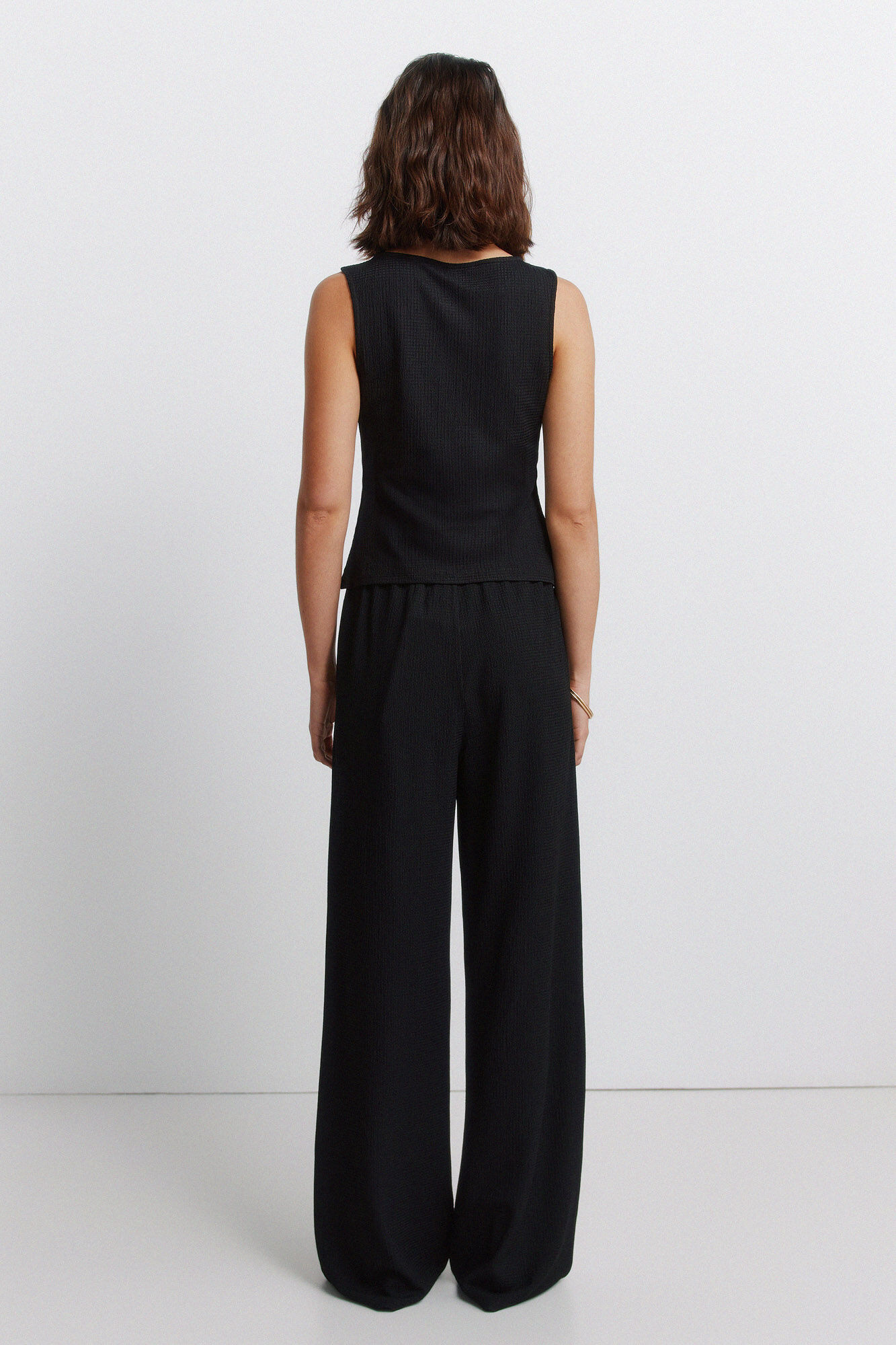 Springfield Pantal&oacute;n largo holgado de estructura negro