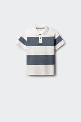 Springfield Kids Polo de ni&ntilde;o cortados y cosidos azul