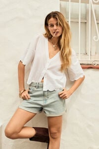 Springfield Shorts Mom  azul tinta