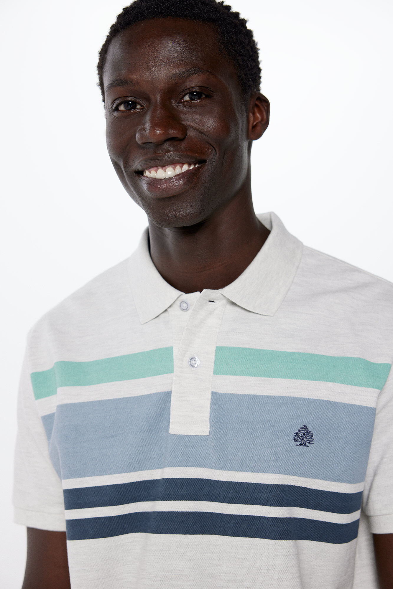 Polo pique bloque color regular fit Polos de hombre Springfield MX
