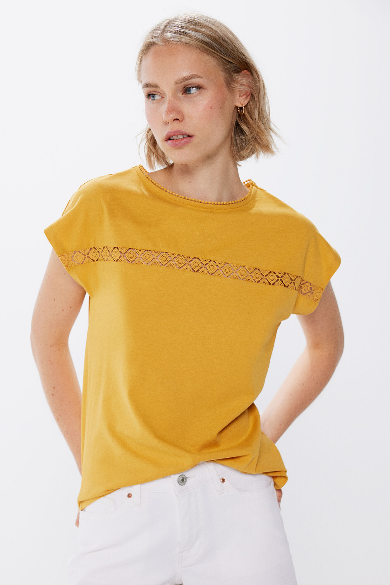Springfield Playera lace delantero
