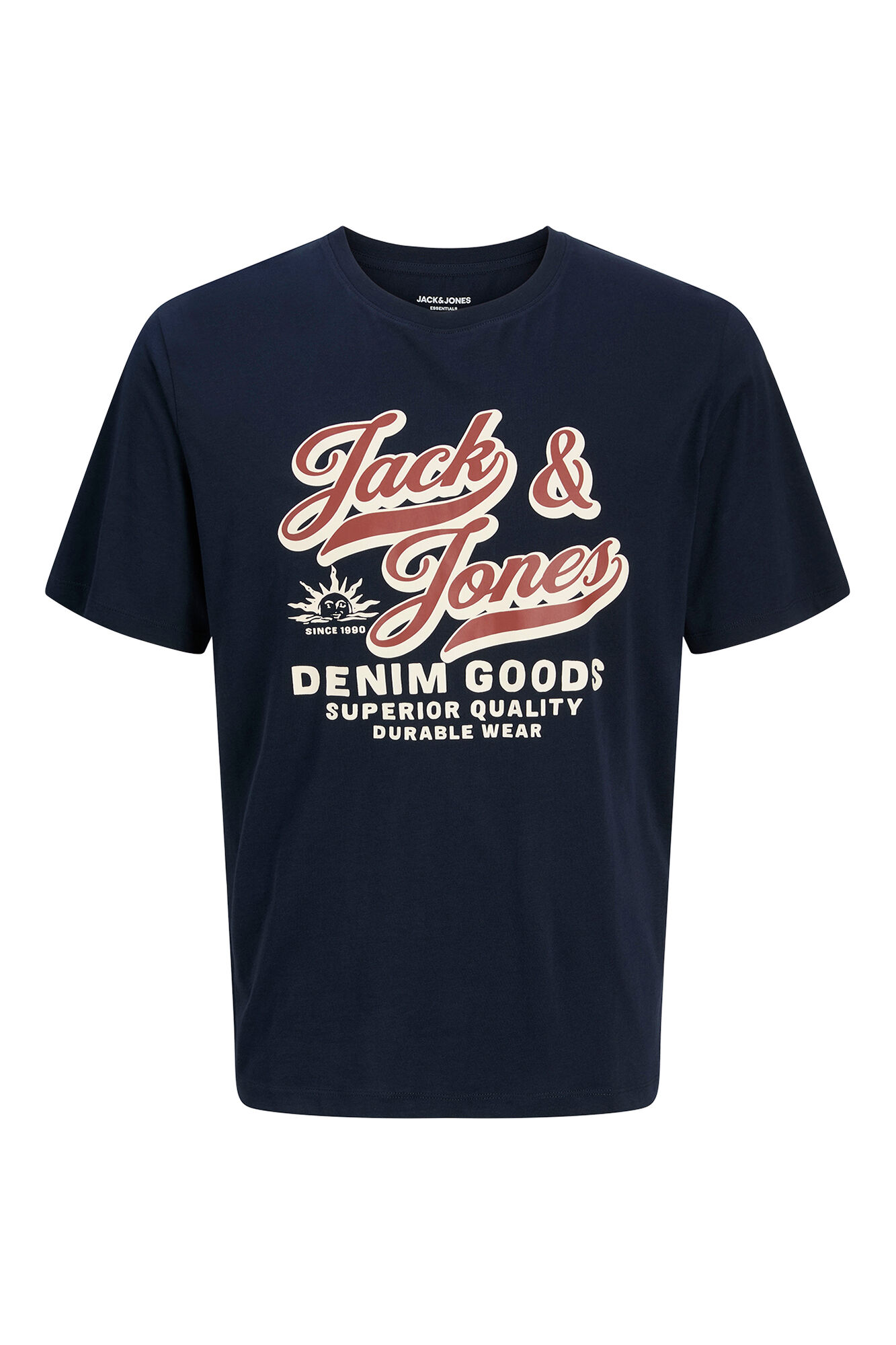 Jack & Jones Playera con logo grande marino