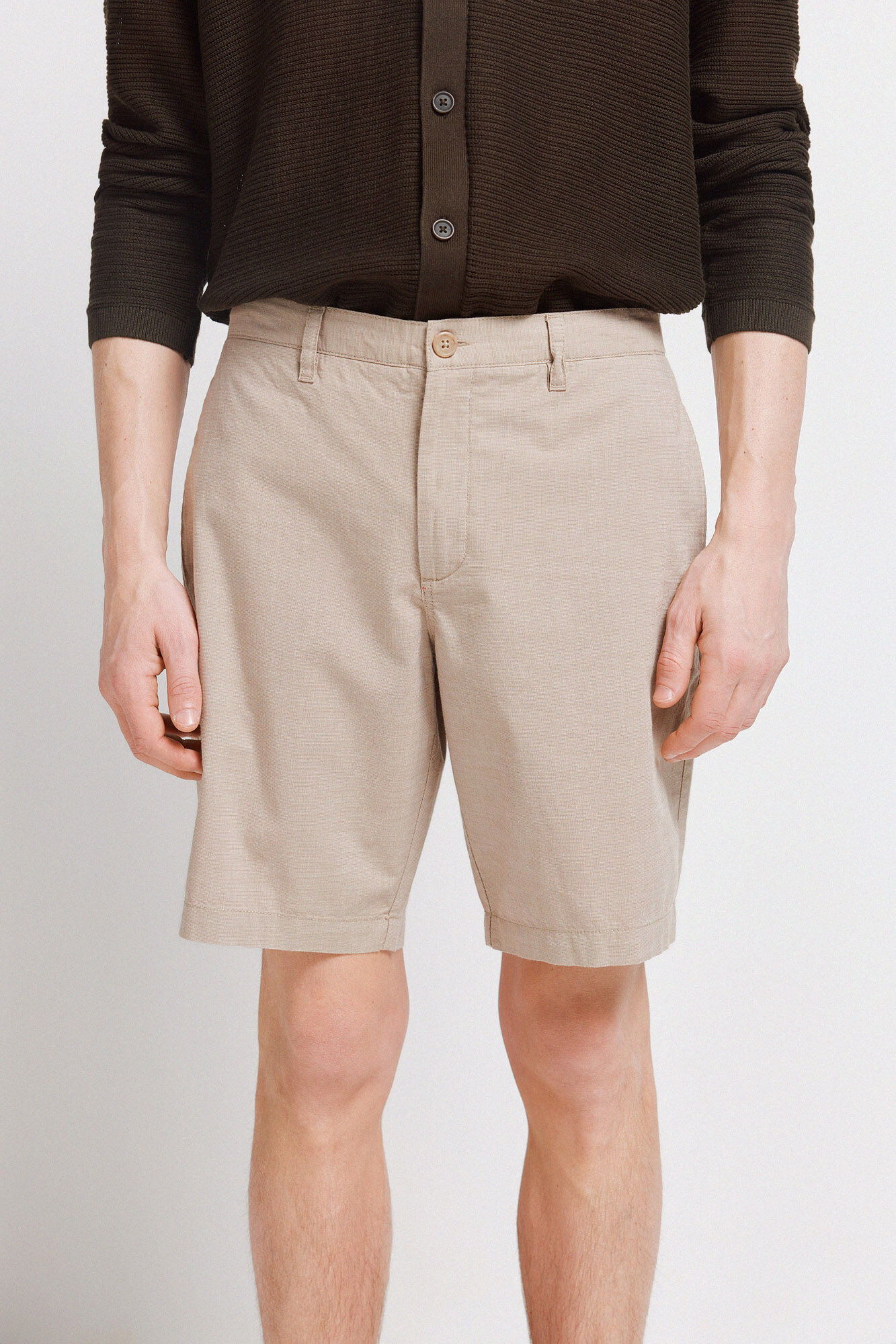 Springfield Bermudas estructuradas beige