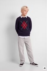 Springfield Kids Su&eacute;ter jacquard para ni&ntilde;o azul mezcla