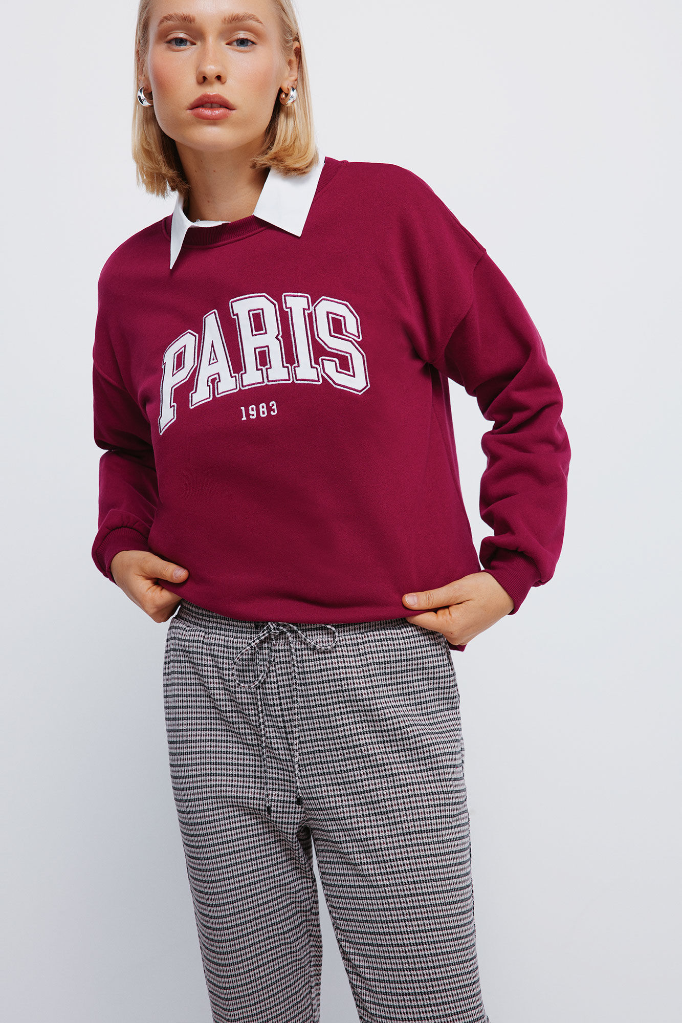 Springfield Pantalones jogger p&uacute;rpura