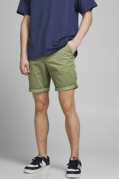 Springfield Bermuda estilo chino regular fit verde