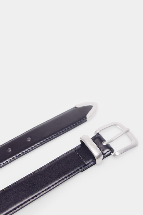 Springfield Cinturón hebilla cuadrada negro