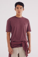 Springfield Playera melange básica púrpura