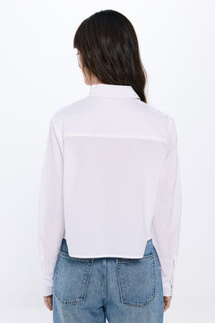 Springfield Camisa popelín cropped natural