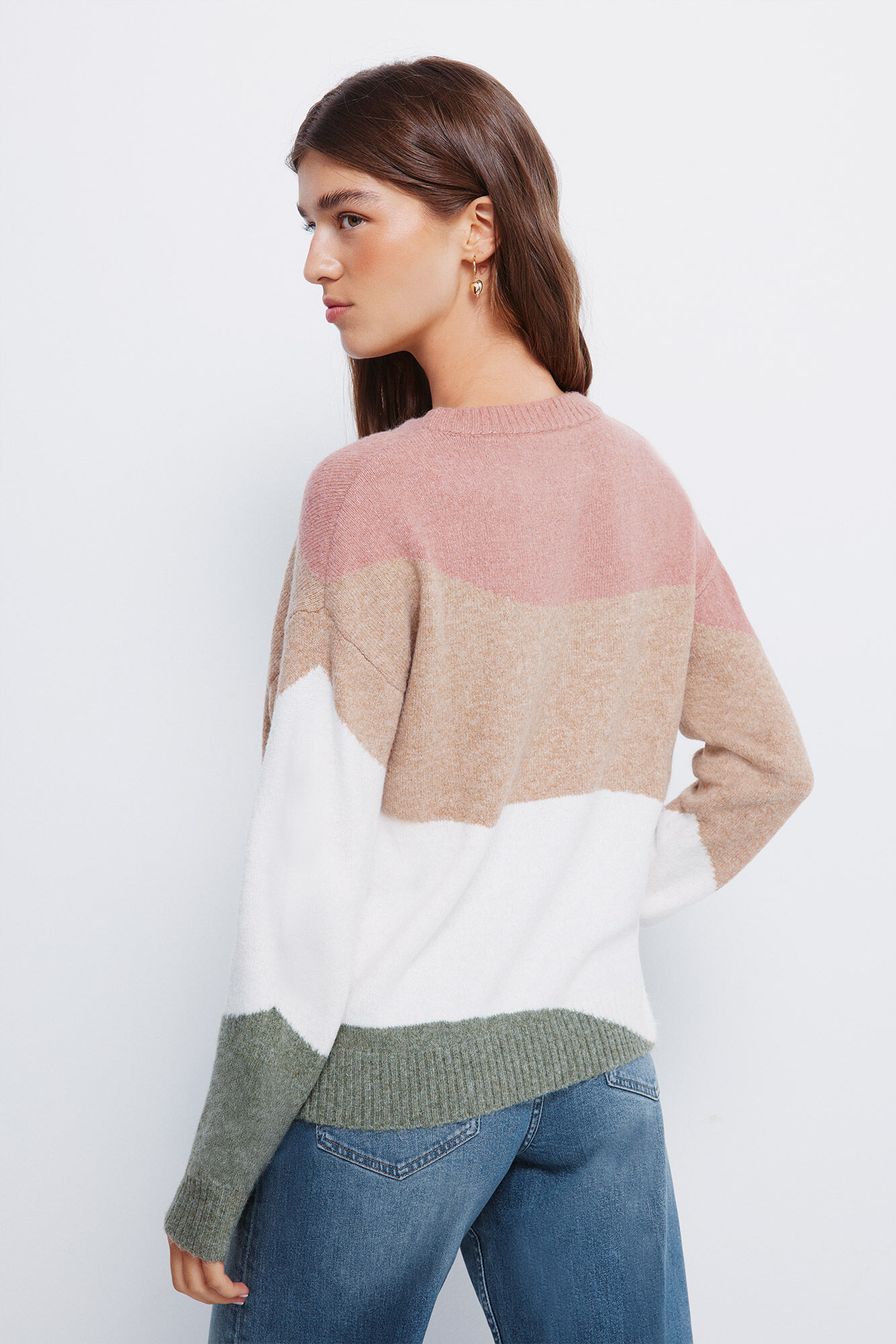 Springfield Su&eacute;ter multicolor caf&eacute;