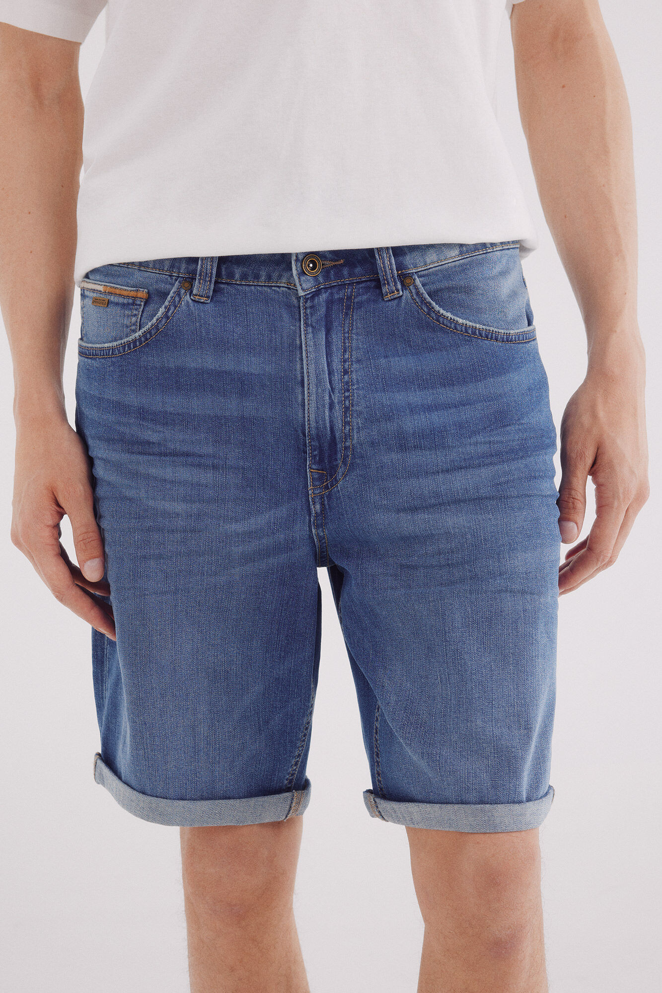 Springfield Bermuda vaquera ultra ligera regular fit