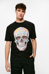 Springfield Playera día de muertos skull negro