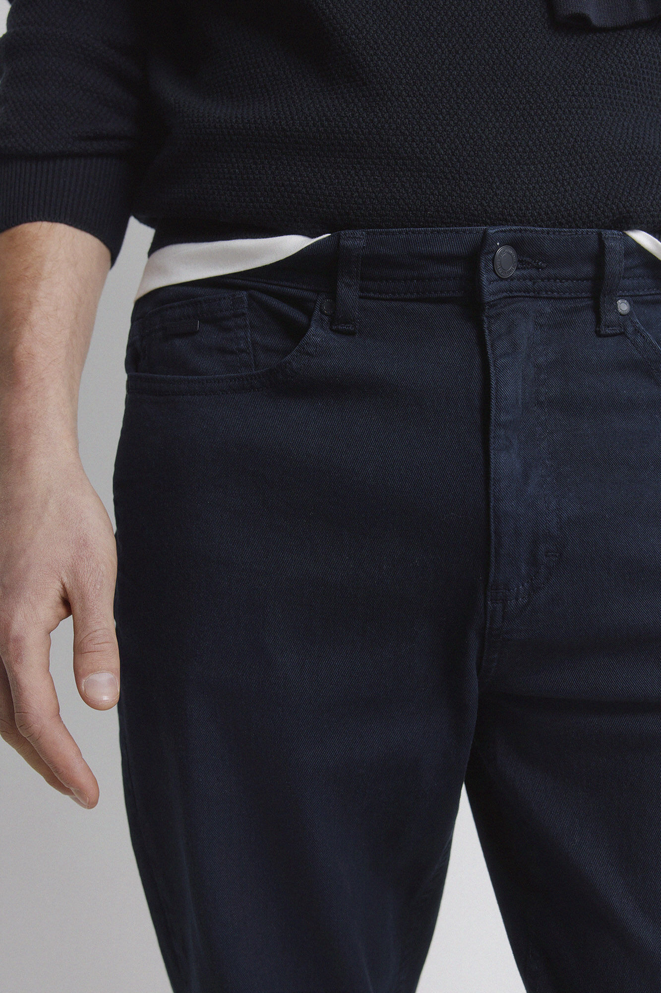 Springfield Pantal&oacute;n de 5 bolsillos lavado slim fit azul