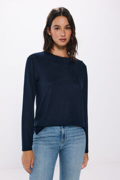 Springfield Playera botones hombro azul